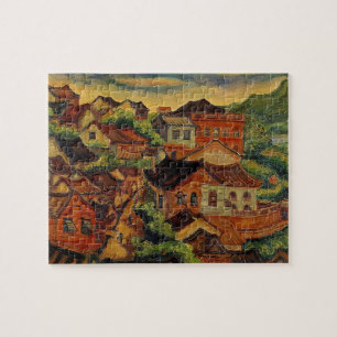 Tamsui & Chen Cheng-Po /Taiwan vintage art Jigsaw Puzzle