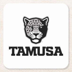 TAMUSA Jaguars Square Paper Coaster