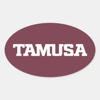 TAMUSA OVAL STICKER