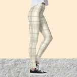 Tan and Beige Tartan Pattern Legging Pants<br><div class="desc">Tan and Beige Tartan Pattern Legging Pants</div>