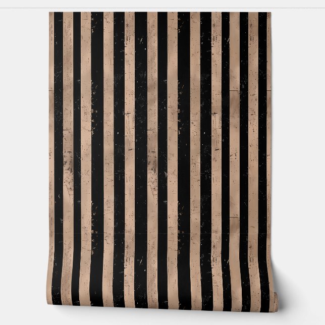 Tan and Black stripes Wallpaper (Unrolling)
