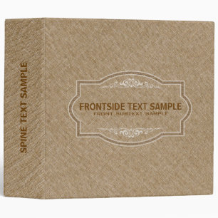 Tan And Brown Linen And Frame Binder