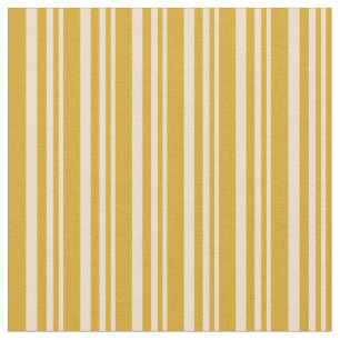 Tan and Goldenrod Coloured Lines Pattern Fabric