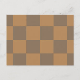 Tan and Grey Tile Pattern Postcard