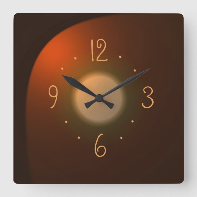 Tan atmosphérique avec chiffres d'or> Horloges sim (Recto)