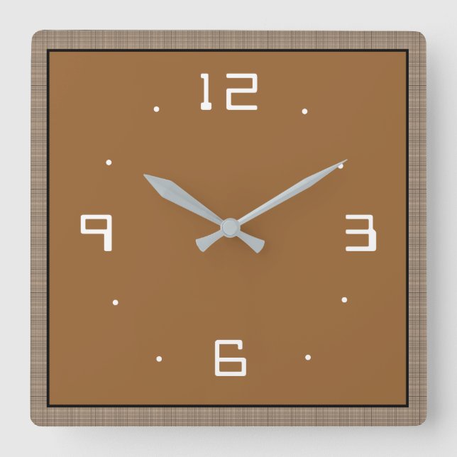 Tan avec les horloges blanches de cuisine de (Recto)