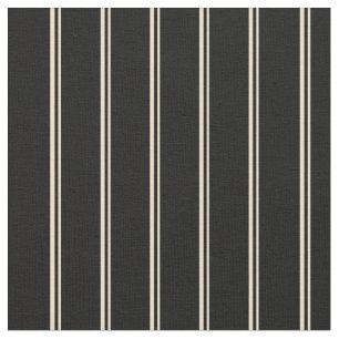 Tan & Black Coloured Lined Pattern Fabric