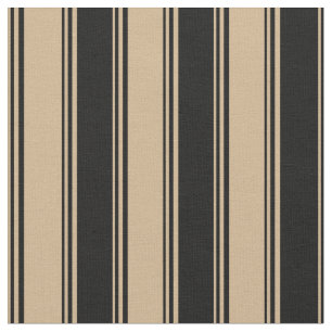 Tan & Black Coloured Pattern Fabric