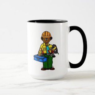 Tan, Black or African American Lineman Mug