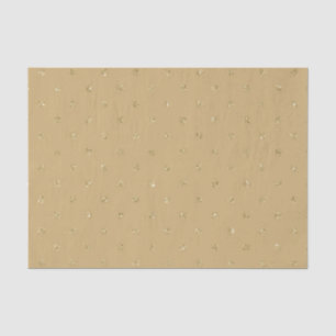 TAN BROWN GLITTER LOOK IRISH POLKA DOTS TISSUE PAPER