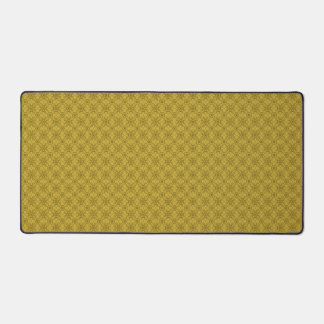 Tan Brown Pattern Artistic Design  Desk Mat