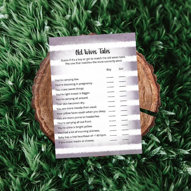 Tan Bunny Purple Old Wives Tales Game Card (Creator Uploaded)