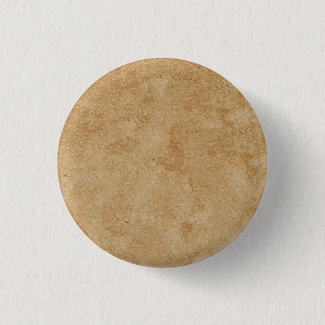 Tan Chamois Faux Leather 1 Inch Round Button (Front)