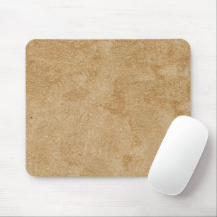 Tan Chamois Faux Leather Mouse Pad