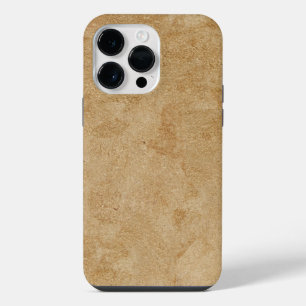 Tan Chamois Leather Print iPhone 14 Pro Max Case