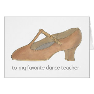 Tan Character Chaussure Favori Dance Enseignant