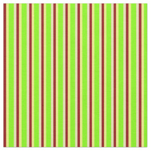 Tan, Chartreuse, Yellow & Dark Red Coloured Lines Fabric