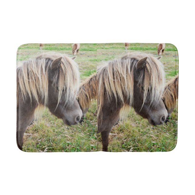 Tan Colored Shetland Pony, Bath Mat (Front)