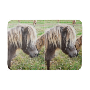 Tan Coloured Shetland Pony, Bath Mat