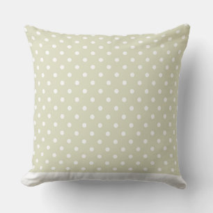 Tan Coussin moderne avec points blancs CH9