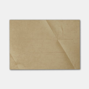 Tan Cream Folded Creased Background Post-it Notes