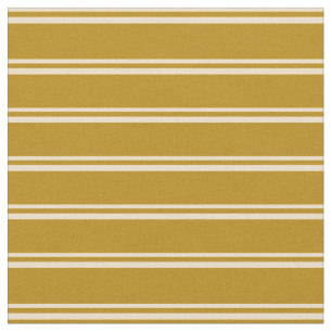 Tan & Dark Goldenrod Coloured Pattern of Stripes Fabric