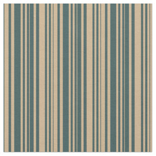 Tan & Dark Slate Grey Coloured Stripes Pattern Fabric