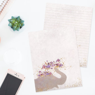 Tan Elephant Dreamy Boho Chic Scrapbooking Papier