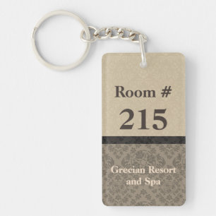 Tan et porte - clé Brown de Rooom d'hôtel de