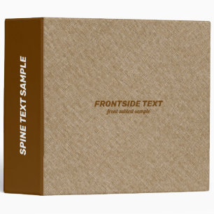 Tan faux linen background binder