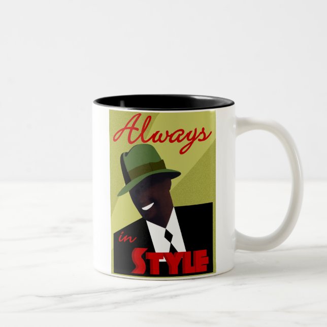Tan "FEDORA" Coffee Mug (Right)