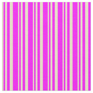 Tan & Fuchsia Coloured Lined Pattern Fabric