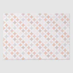 Tan Geometric Diamond Circles  Tissue Paper