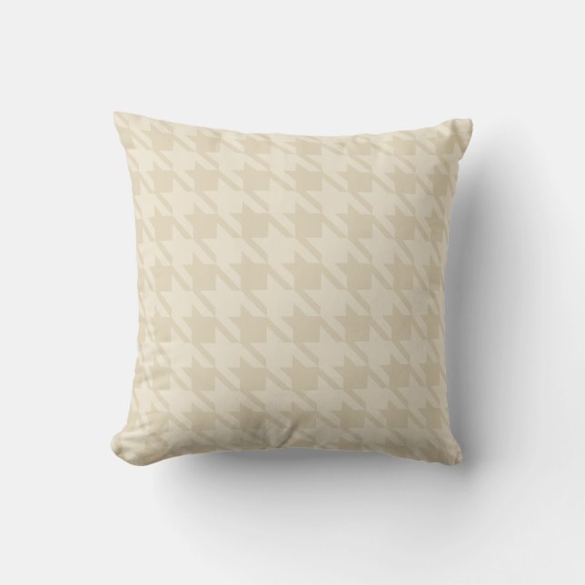 Tan Houndstooth Coussin (Recto)
