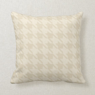 Tan Houndstooth Pillow