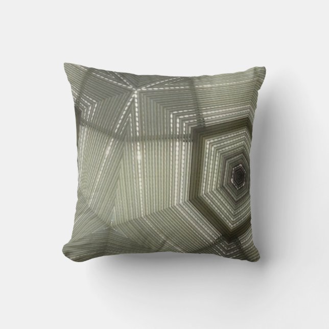 Tan kaleidoscope Pillow (Front)