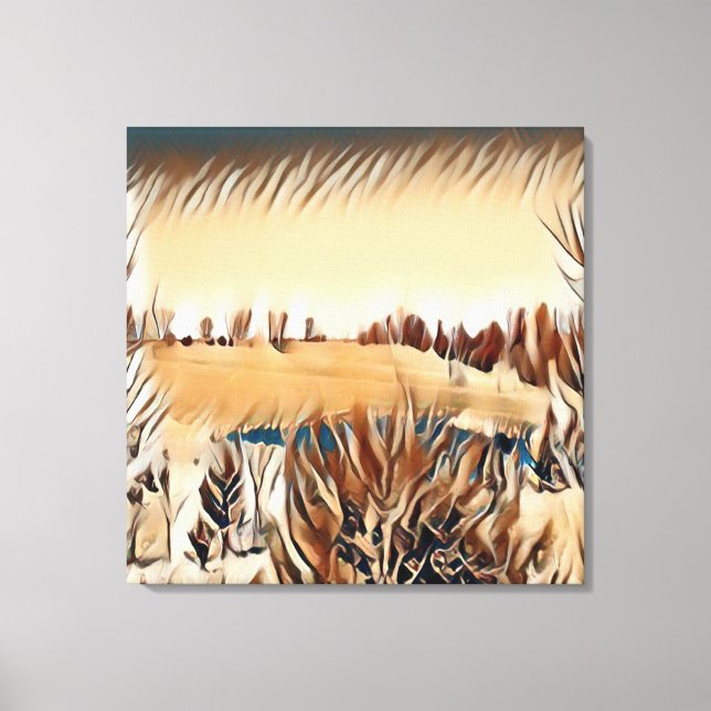 Tan landscape canvas print (Front)