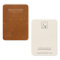 TAN LEATHER TEXTURE NECKLACE EARRING DISPLAY CARD