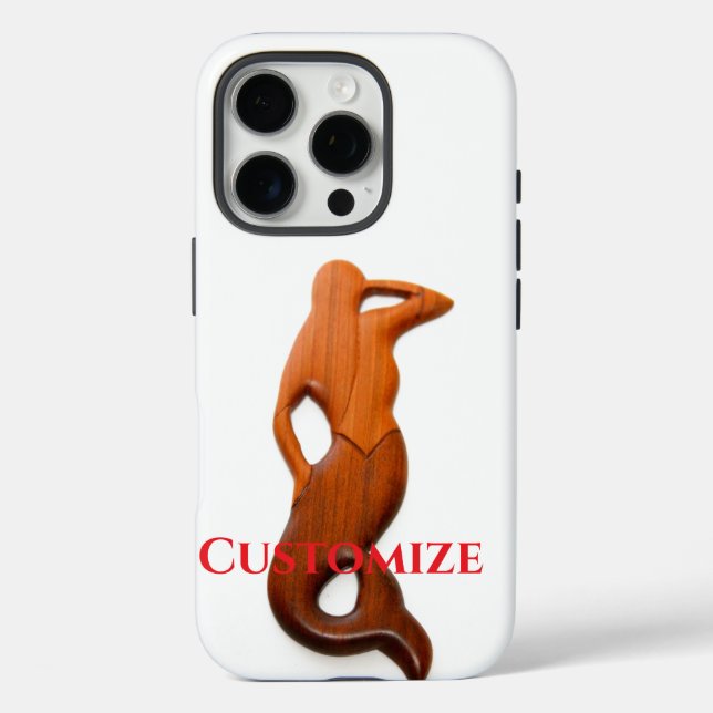 tan lookout mermaid Case-Mate iPhone case (Back)