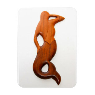 tan lookout mermaid magnet