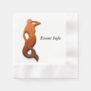 tan lookout mermaid napkin