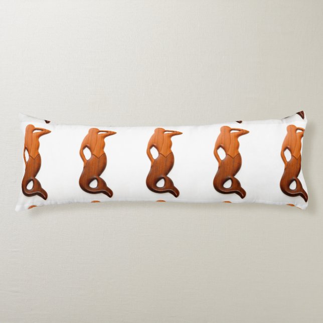 tan lookout mermaids Thunder_Cove Body Pillow (Front)