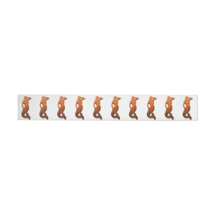 tan lookout mermaids wraparound address label