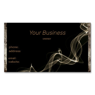 tan marble gold smoke black Magnetic business card