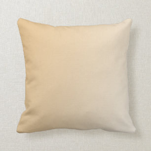 Tan Ombre Companion New Art Nouveau Throw Pillow