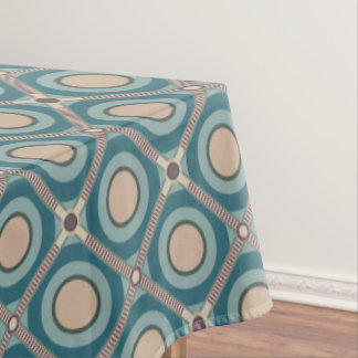 Tan on Green Tablecloth