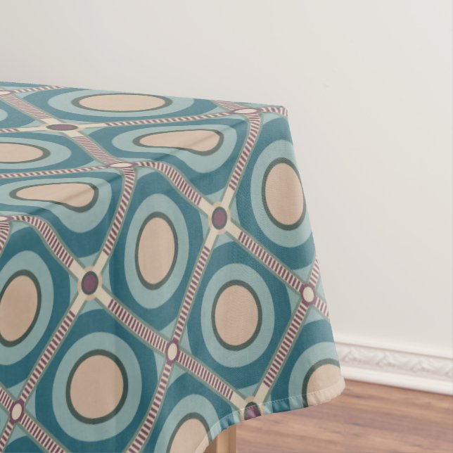 Tan on Green Tablecloth (In Situ)