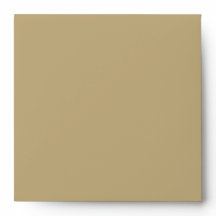Tan Outide, Brown Lined Square Envelope