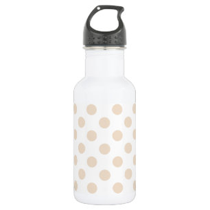 Tan polka dots 532 ml water bottle