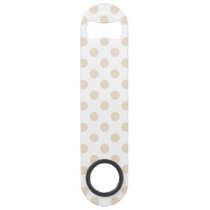 Tan polka dots speed bottle opener